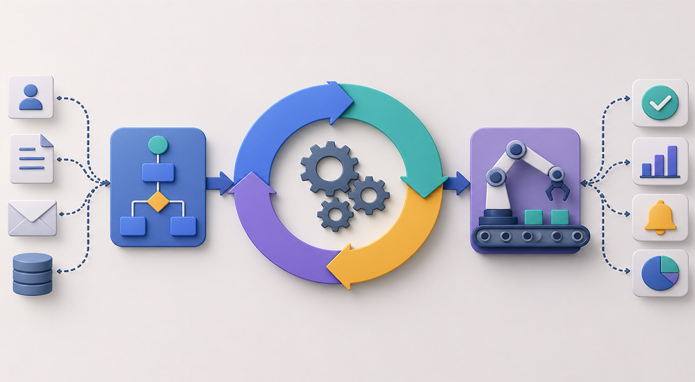 چگونه اتوماسیون گردش کار و BPM با هم کار می‌کنند؟