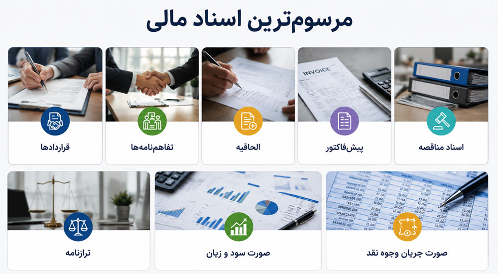 مرسوم‌ترین اسناد مالی